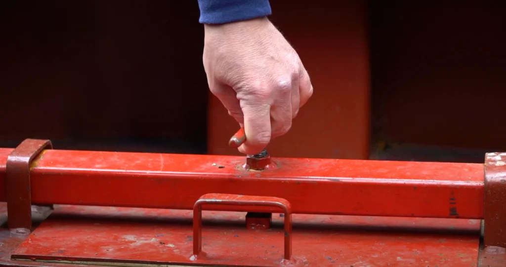 A narrowboat weedhatch cover.